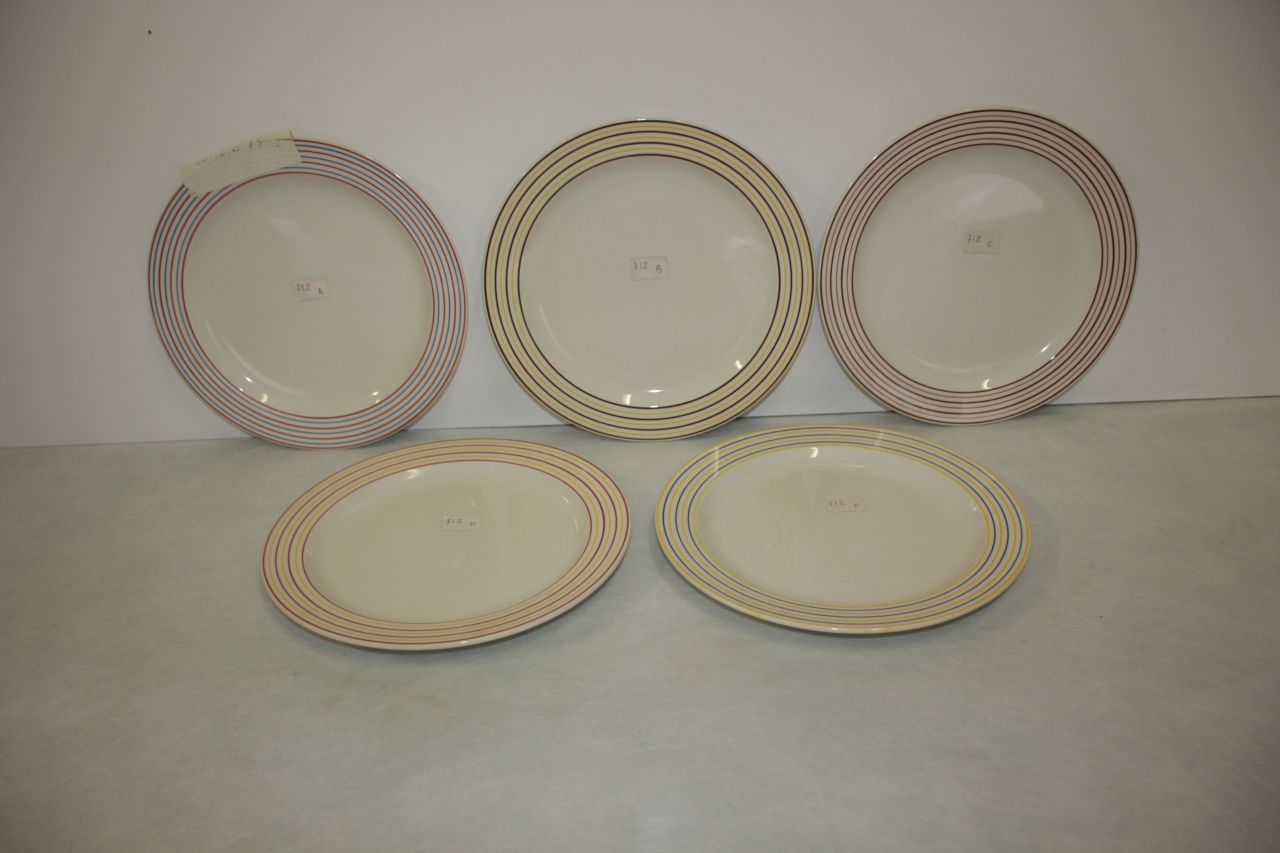 piatto piano, serie - ambito friulano (terzo quarto sec. XX)