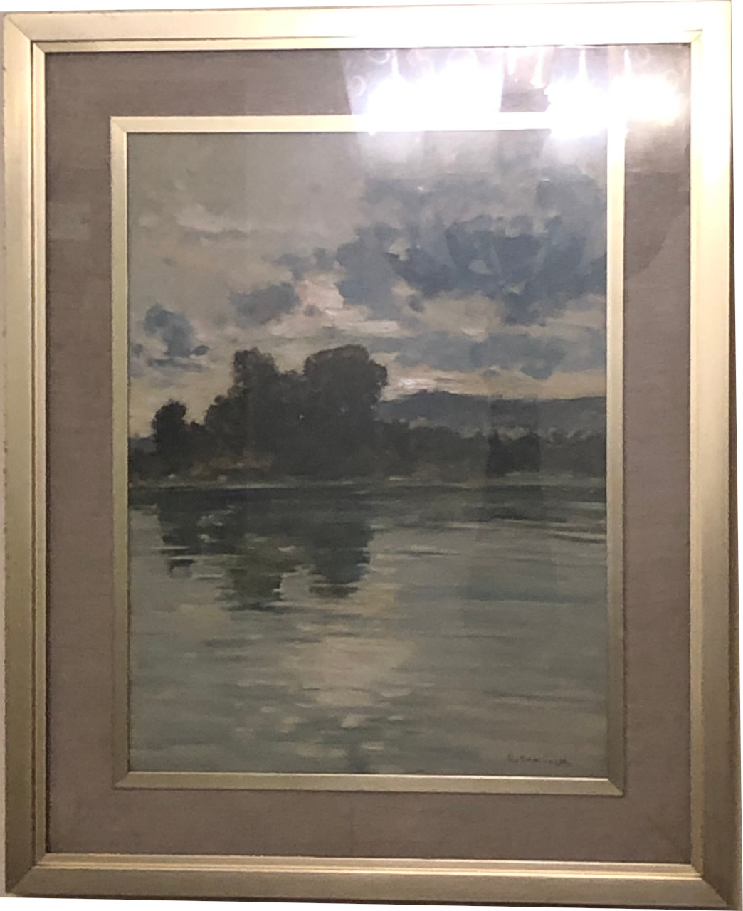 Paesaggio (dipinto) di Cominetti, Ernesto (XX secolo)