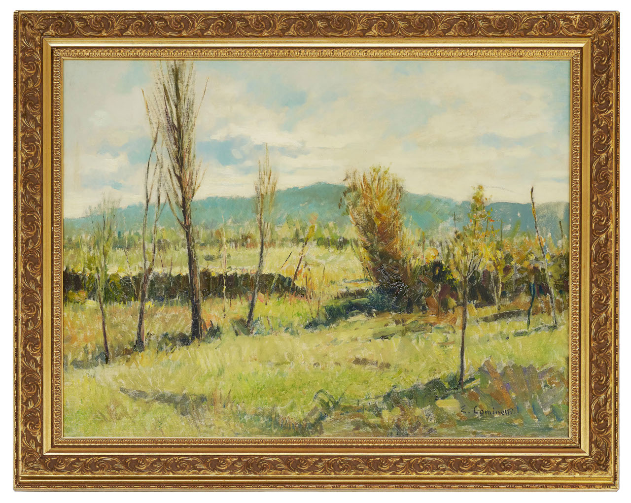 Campagna di Pescara, Paesaggio (dipinto) di Cominetti, Ernesto (XX secolo)