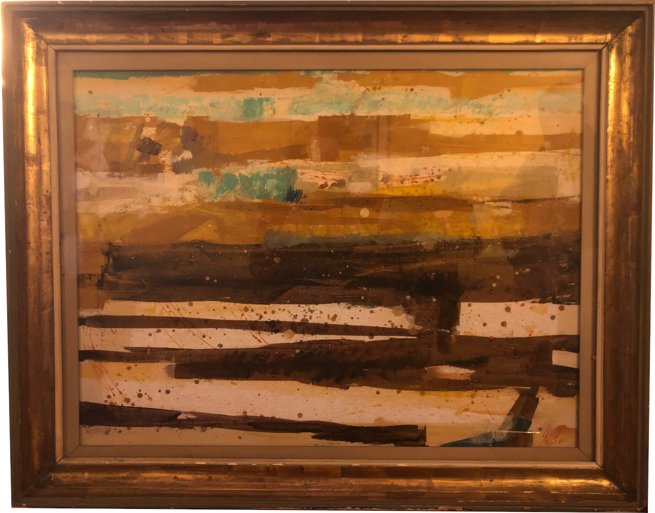 Barene attorno a Torcello, Astratto (dipinto) di Abis, Mario (XX secolo)