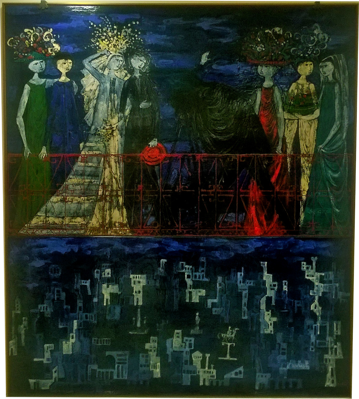 Festa di nozze (dipinto) di Rui, Romano (XX secolo)