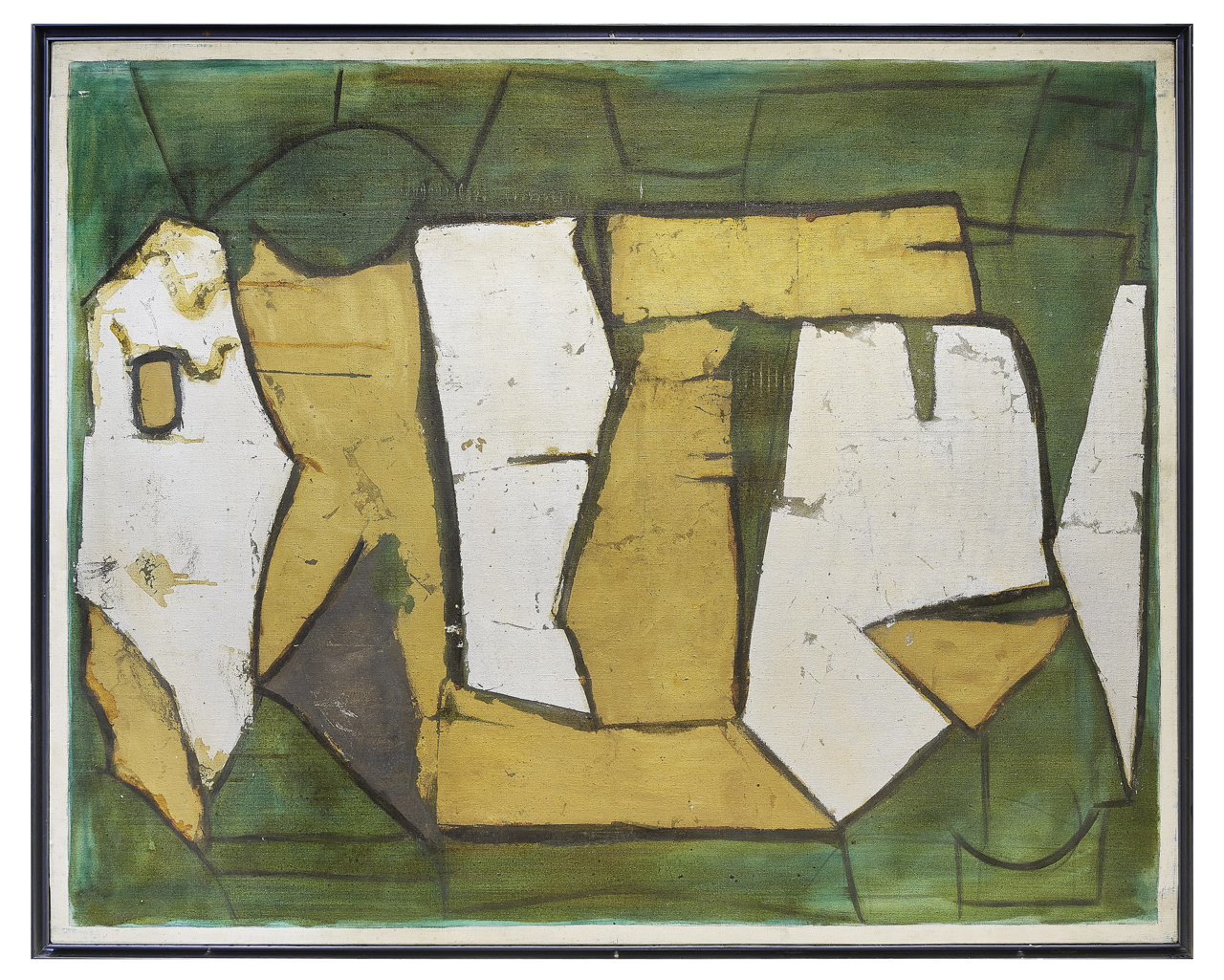 Carta segreta, Astratto (dipinto) di Bernini, Olimpia (XX secolo)