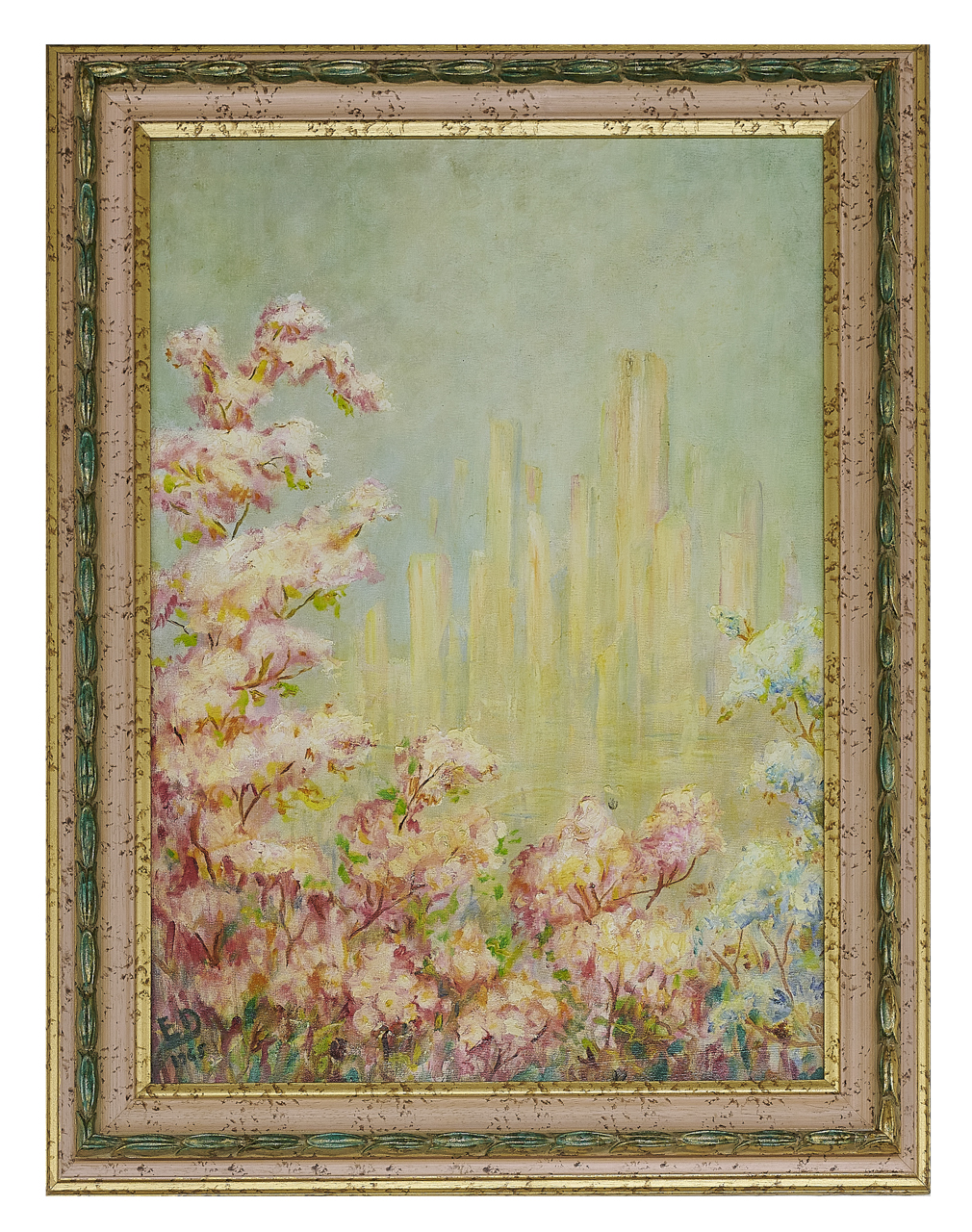 motivo decorativo floreale (dipinto) di Dagna, Eugenia (XX secolo)