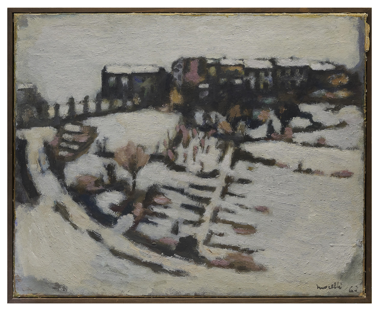 Paesaggio invernale (dipinto) di Morelli, Enzo (XX secolo)