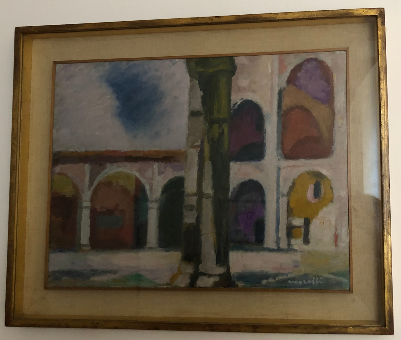 Porticato (dipinto) di Morelli, Enzo (XX secolo)