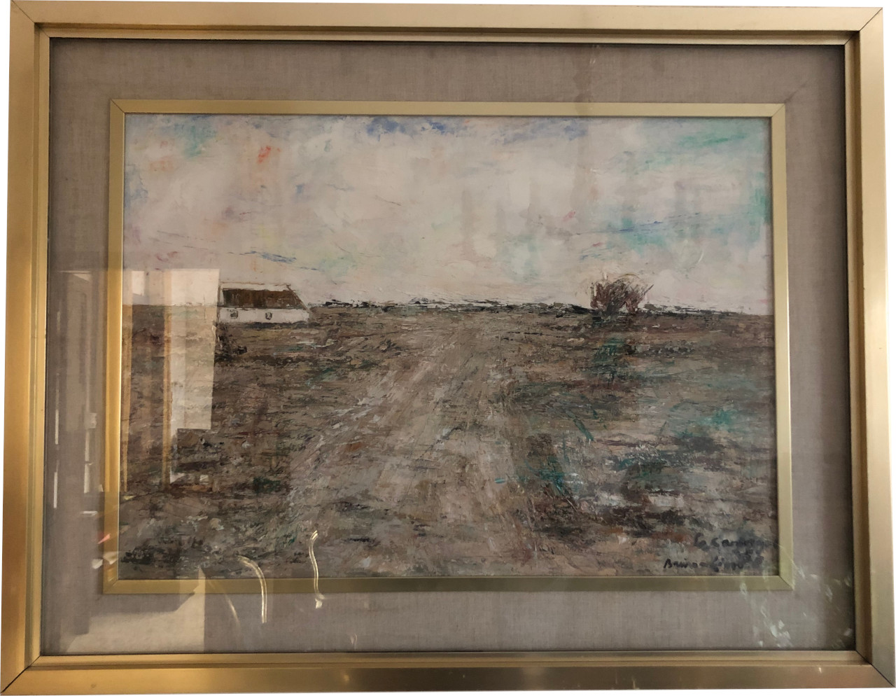 Paesaggio della Carmague, Paesaggio (dipinto) di Brusamolino, Gianni (XX secolo)