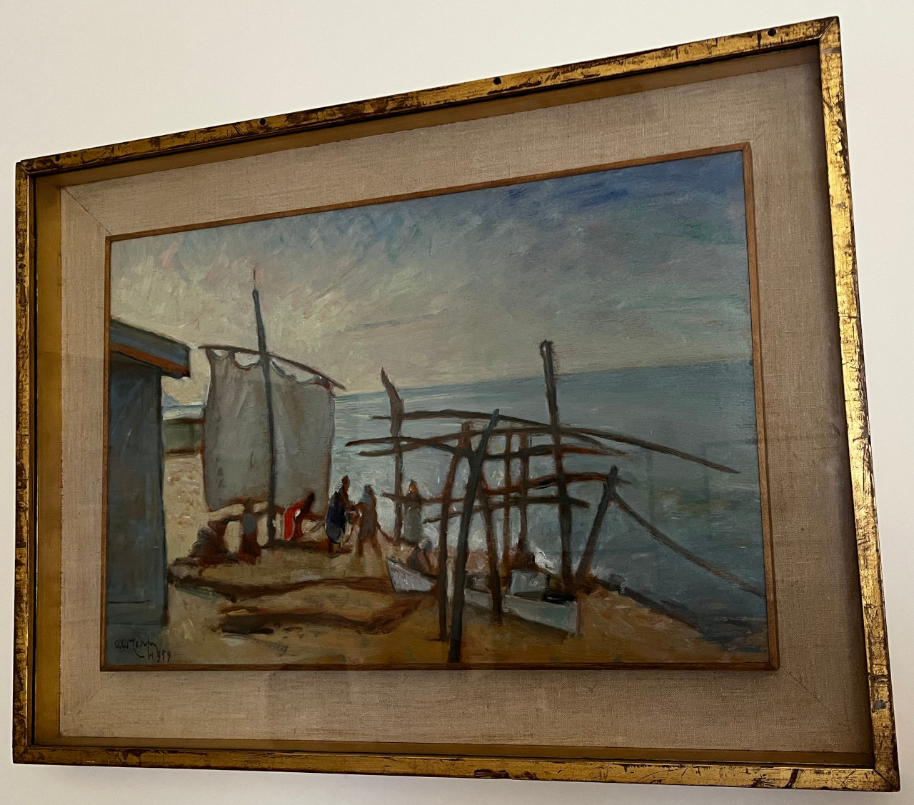 Pescatori (dipinto) di Carpi de' Resmini, Aldo (XX secolo)