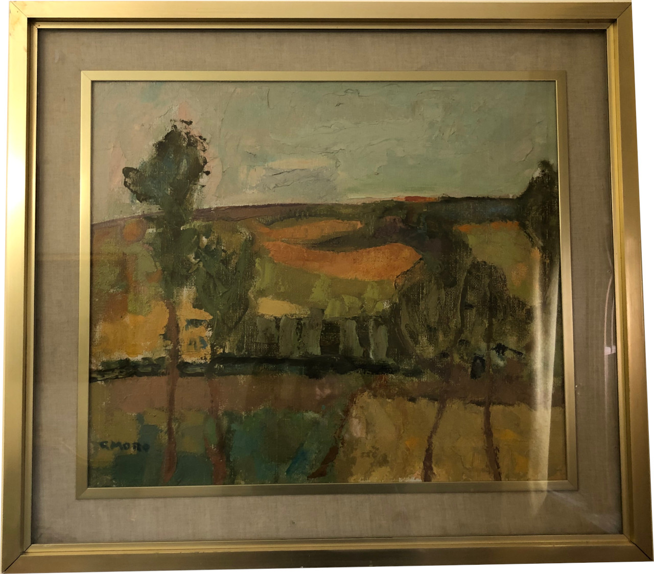 Paesaggio (dipinto) di Moro, Gino (XX secolo)