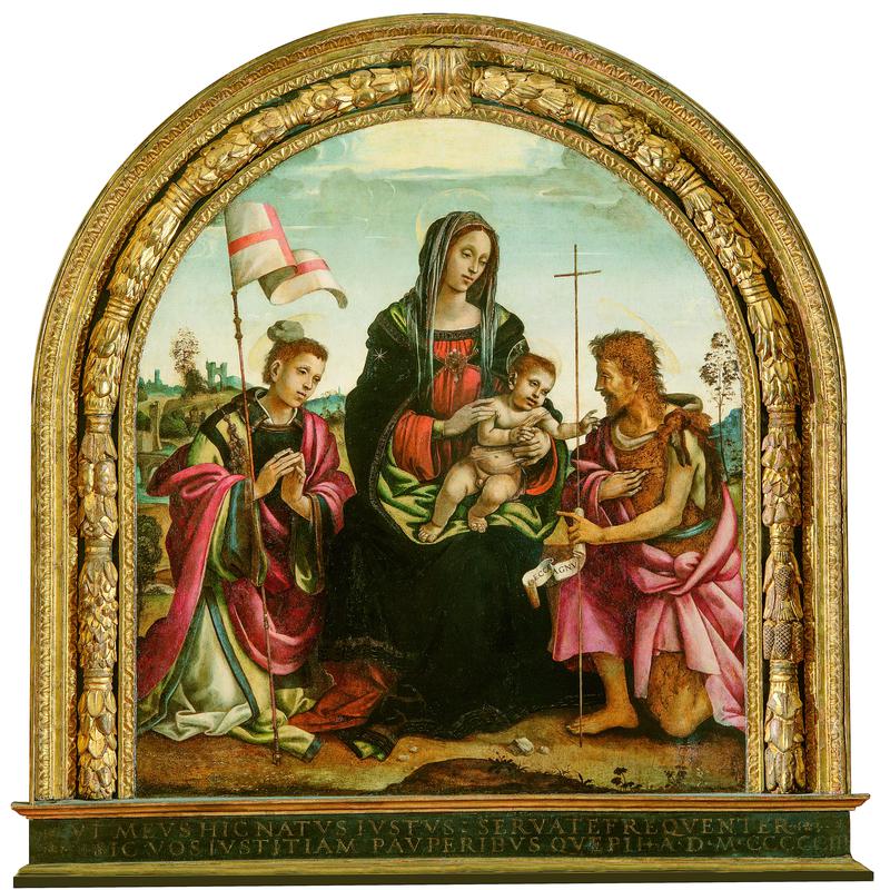 Madonna col Bambino, santo Stefano e san Giovanni Battista (dipinto) di Lippi Filippino (inizio XVI)