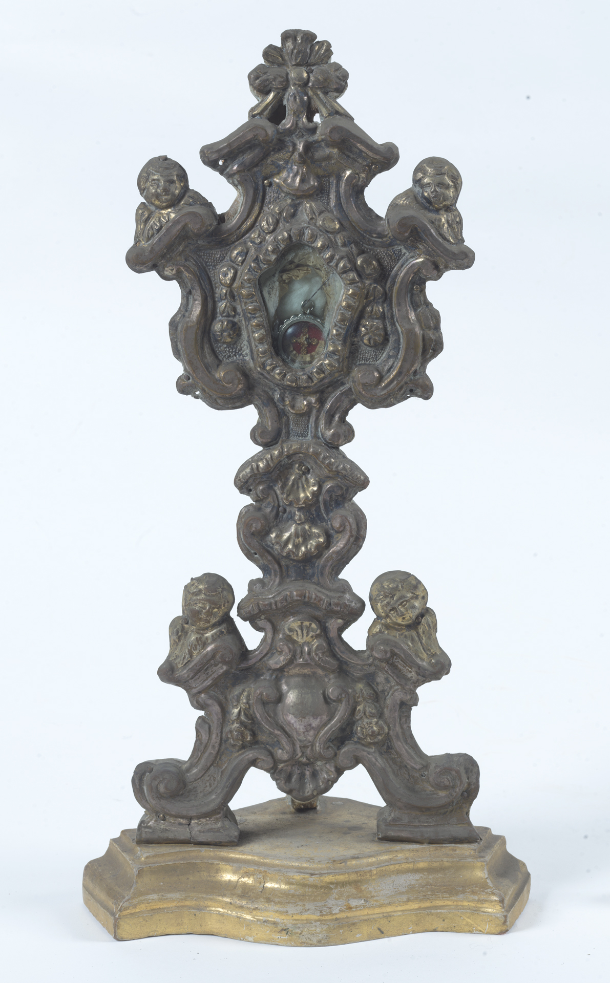 reliquiario - a ostensorio - ambito romano (secc.XVIII-XIX)