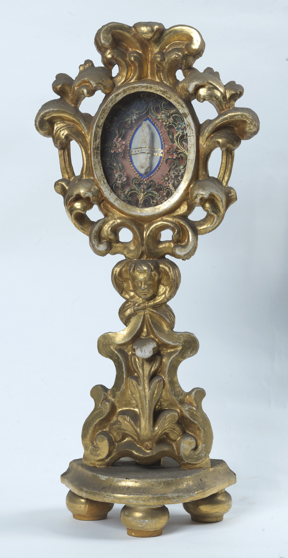 reliquiario - a ostensorio - ambito romano (secc. XVIII-XIX)