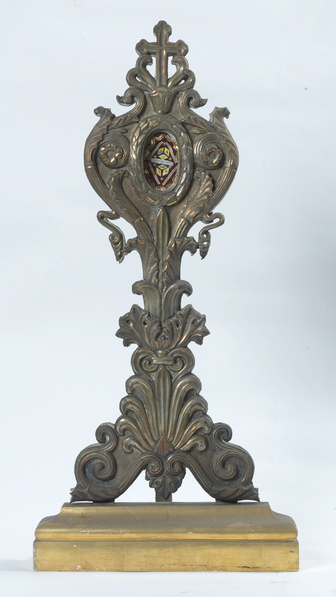 reliquiario - a ostensorio - ambito romano (secc. XVIII-XIX)