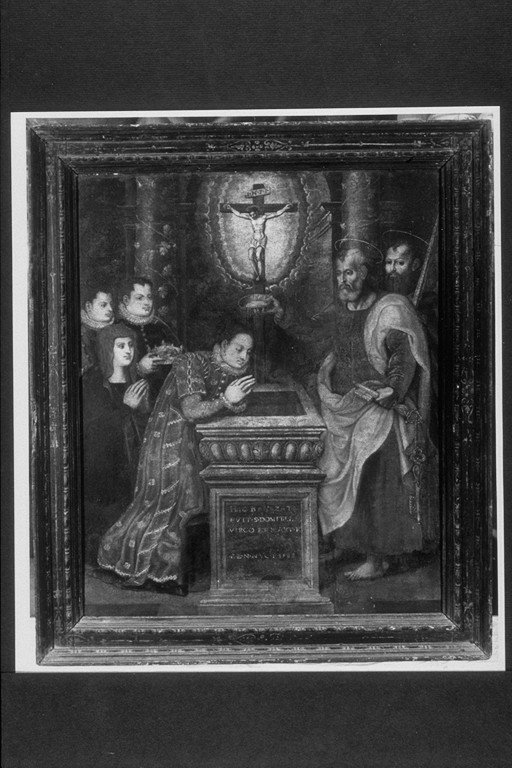 Battesimo di Santa Domitilla (dipinto, opera isolata) di Nucci, Benedetto (sec. XVI)