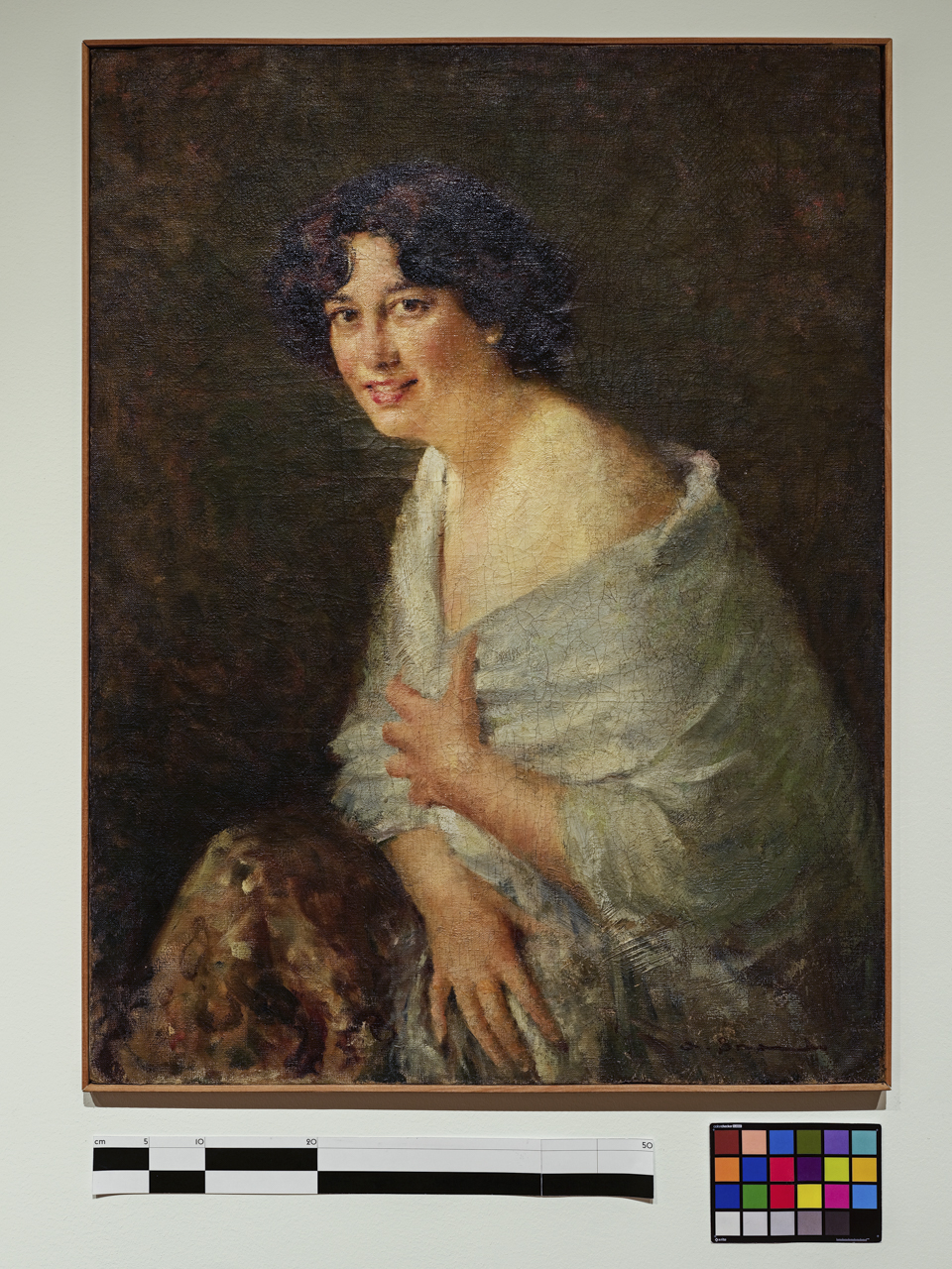 Eugenia, Ritratto di donna (Eugenia Tauro) (dipinto, opera isolata) di Angelo Brando - ambito Italia meridionale (anni venti XX)
