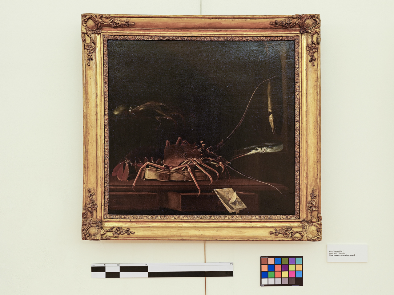 Natura morta di pesci e crostacei, Natura morta con pesci e crostacei (dipinto) di Recco Giuseppe (cerchia) (seconda metà XVII)