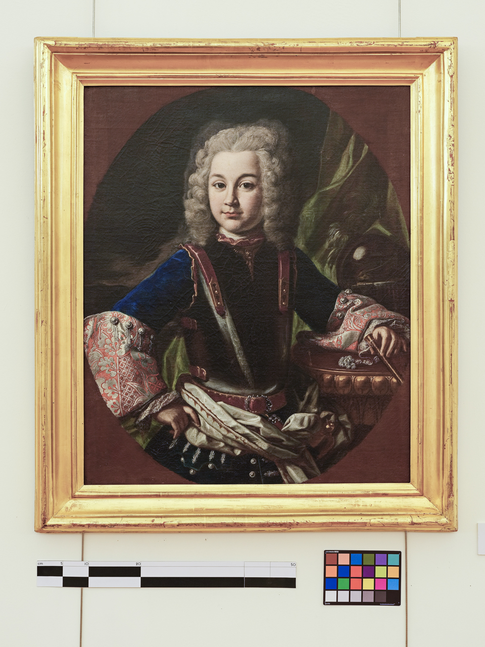 Ritratto di fanciullo con monocolo, Ritratto di giovinetto in marsina blu (dipinto) di Rossi Nicola Maria (attribuito) (anni quaranta XVIII)