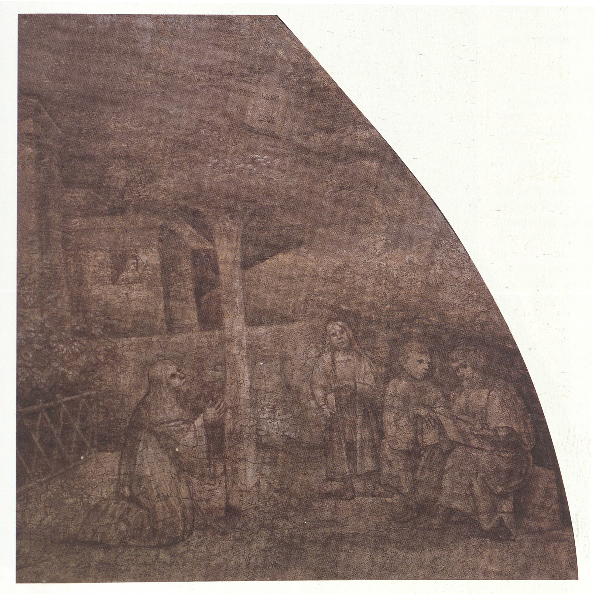 Conversione di sant'Agostino, Storie di s. Agostino (dipinto - affresco, ciclo) di Scipioni Jacopino (attribuito) - ambito bergamasco (prima metà XVI sec)