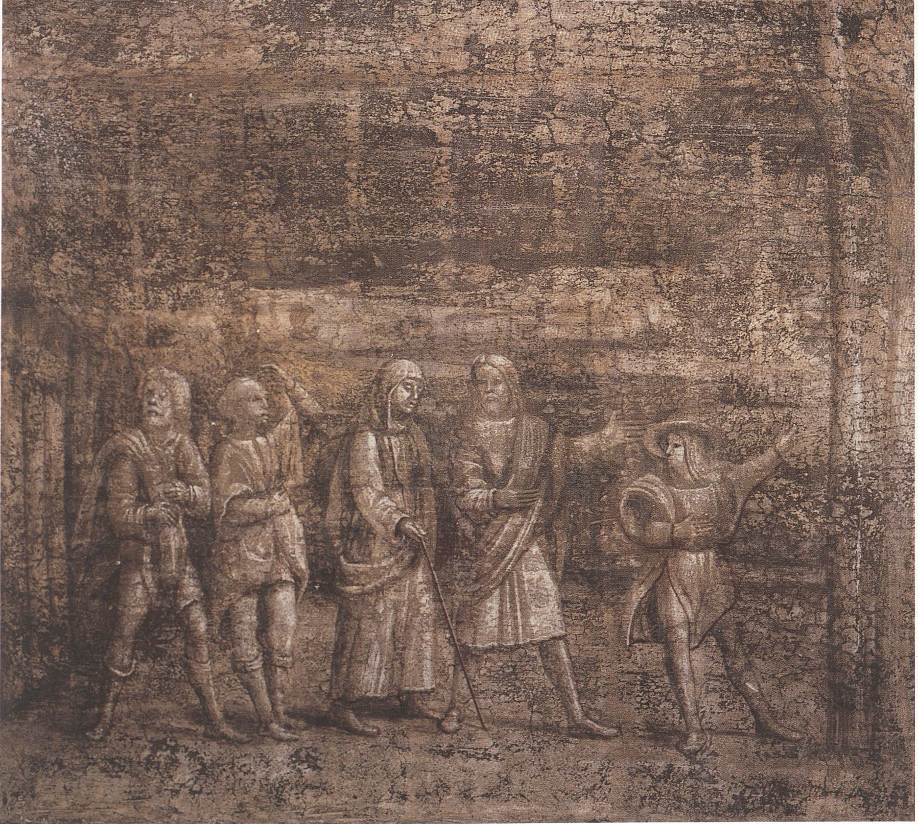 Sant'Agostino Ritorna in Africa, Storie di s. Agostino (dipinto - affresco, ciclo) di Scipioni Jacopino (attribuito) - ambito bergamasco (prima metà XVI sec)