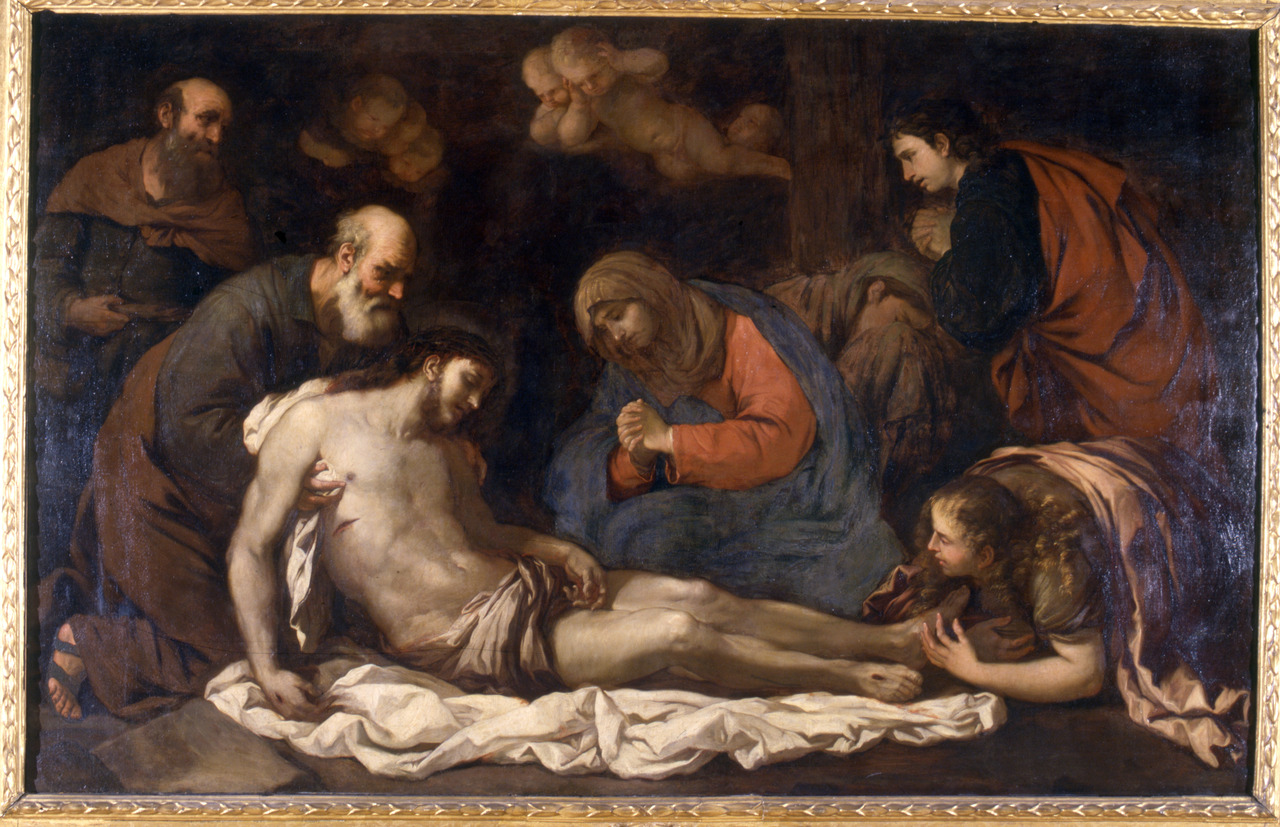Compianto sul Cristo morto (dipinto, opera isolata) di Giordano Luca (anni cinquanta XVII)