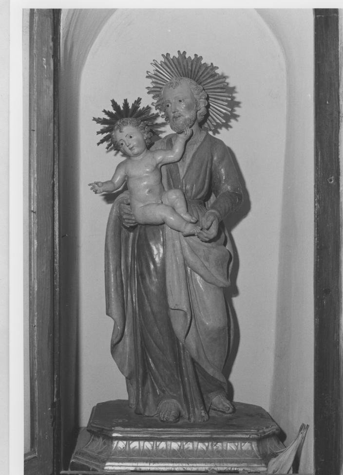 San Giuseppe e Gesù Bambino (scultura) - bottega campana (inizio XIX)