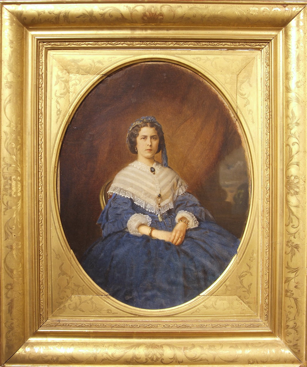 ritratto a mezza figura di Maria Maddalena Ciacci (fotografia, pendant) - produzione toscana (XIX)