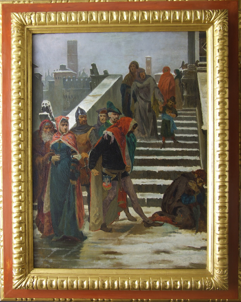 Buoso da Doara, episodio della vita di Buoso da Dovara (dipinto) di Aldi Pietro (XIX)