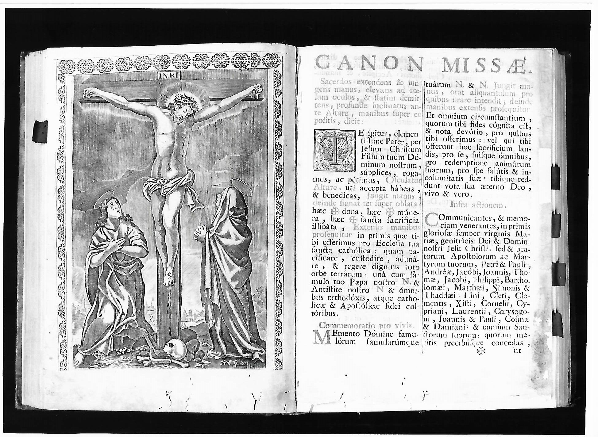 Cristo crocifisso con la Madonna e San Giovanni Evangelista (stampa) di Piccini Elisabetta detta Suor Isabella (XVIII)