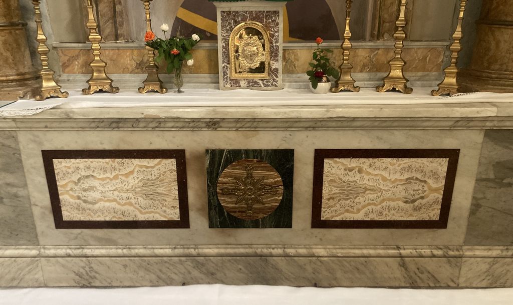 altare maggiore - ambito laziale (ultimo quarto sec. XIX)