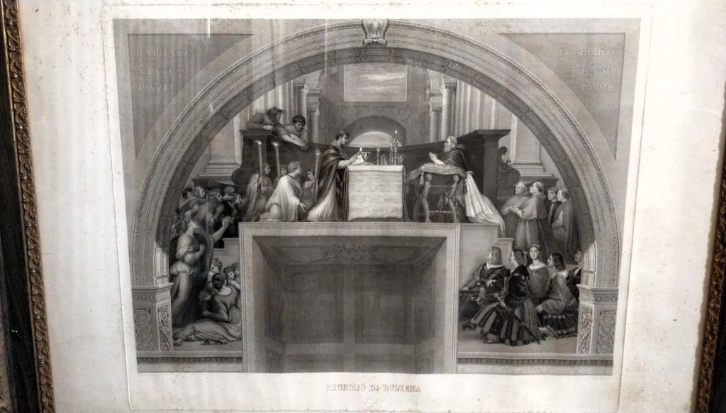 miracolo eucaristico di Bolsena (stampa) di Martini Michelangelo, Severati Filippo, Raffaello Sanzio (sec. XIX)