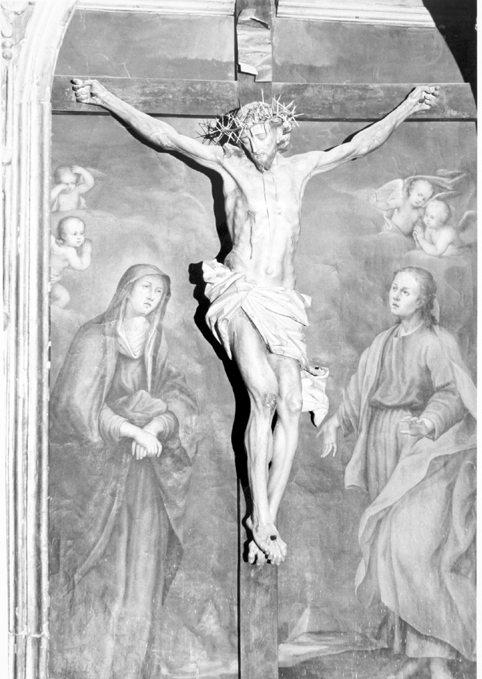 Cristo crocifisso dolente (scultura) di Lonis Giuseppe Antonio (attribuito) - bottega sarda (XVIII)