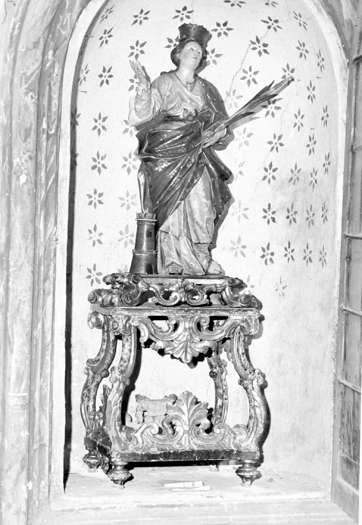 Santa Barbara (scultura) di Lonis Giuseppe Antonio (attribuito) (seconda metà XVIII)