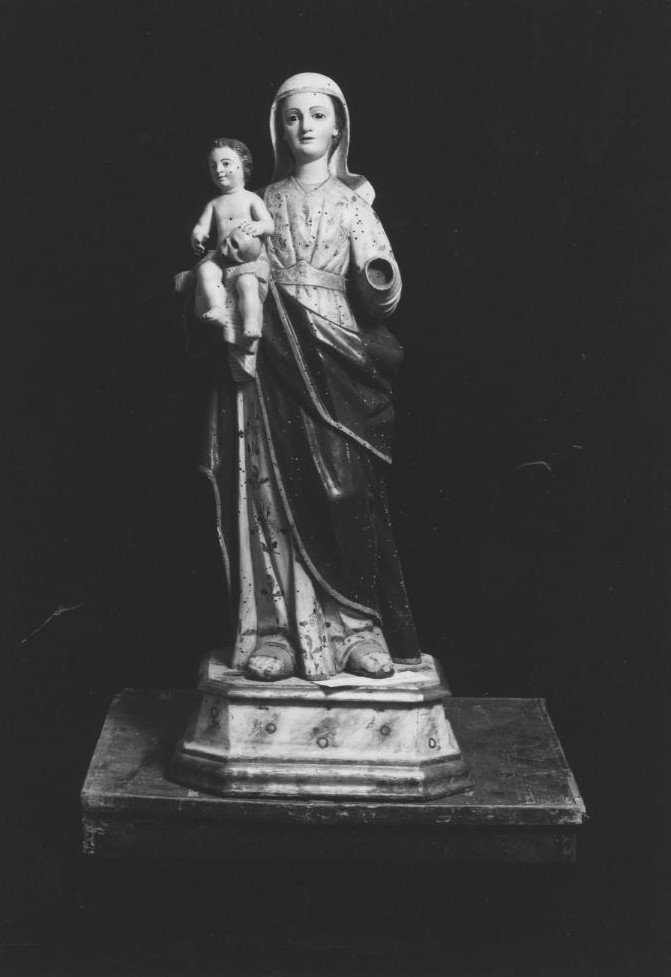 Madonna della Buona Morte, Madonna con Bambino (scultura) - bottega sarda (fine XVII)