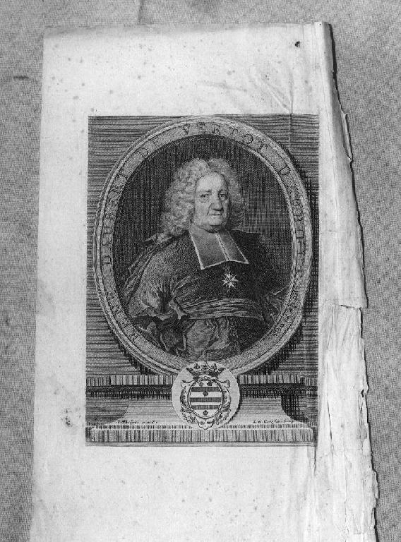 ritratto di ecclesiastico (stampa) di Delyen Jacques Francois, Cars Laurent (sec. XVIII)