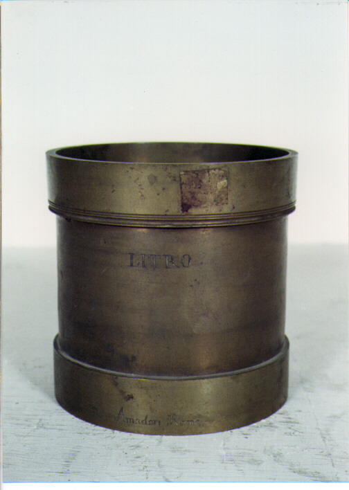 RECIPIENTE UNITA' DI MISURA - AMBITO ROMANO (SEC. XIX)