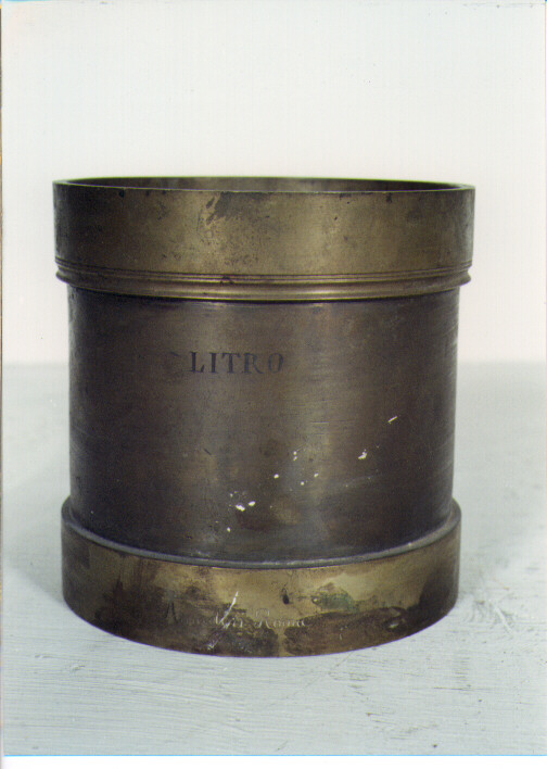 RECIPIENTE UNITA' DI MISURA - AMBITO ROMANO (SEC. XIX)