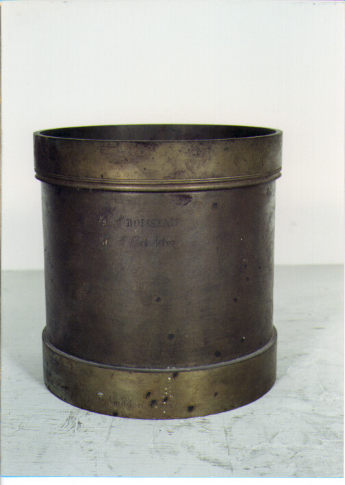 RECIPIENTE UNITA' DI MISURA - AMBITO ROMANO (SEC. XIX)