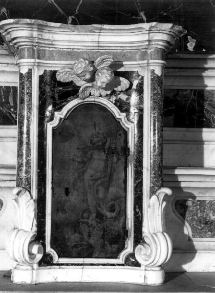 Gesù Bambino (sportello di tabernacolo) - bottega genovese (sec. XVIII)