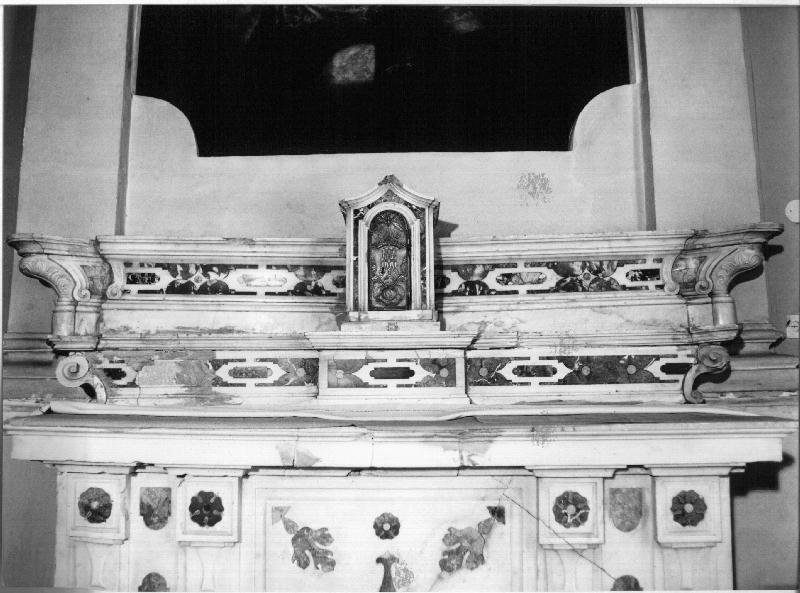 GRADINO D'ALTARE - AMBITO LIGURE (prima metà SEC. XVII)