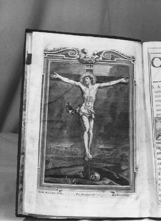 CRISTO CROCIFISSO (stampa) di Vincent Hubert, Reni Guido (sec. XVIII)