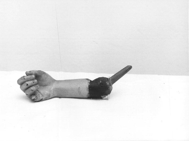 BRACCIO (STATUETTA DA PRESEPIO, frammento) - PRODUZIONE GENOVESE (SEC. XVIII)