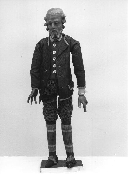 FIGURA MASCHILE (STATUETTA DA PRESEPIO) - PRODUZIONE GENOVESE (prima metà, prima metà SEC. XVIII, SEC. XX)