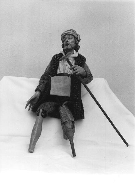 FIGURA MASCHILE (STATUETTA DA PRESEPIO) - PRODUZIONE GENOVESE (SEC. XVIII, SEC. XIX)