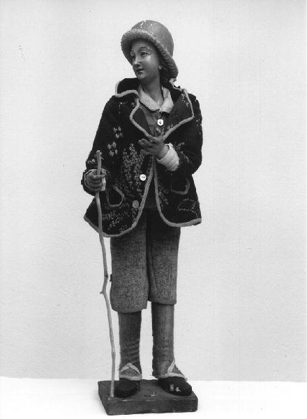 FIGURA MASCHILE (STATUETTA DA PRESEPIO) - PRODUZIONE GENOVESE (prima metà, prima metà SEC. XVIII, SEC. XX)