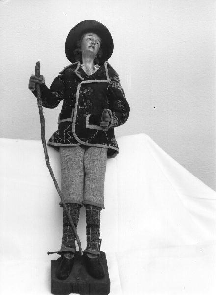 FIGURA MASCHILE (STATUETTA DA PRESEPIO) - PRODUZIONE GENOVESE (prima metà, prima metà SEC. XVIII, SEC. XX)