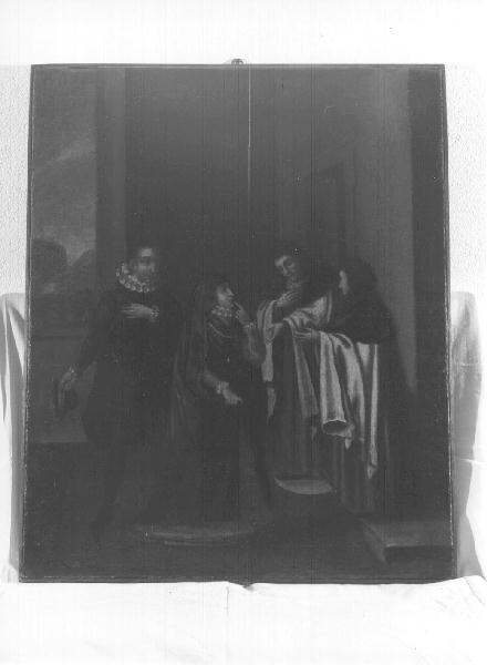 episodio della vita di Santa Teresa d'Avila (dipinto, elemento d'insieme) - ambito genovese (prima metà sec. XVIII)