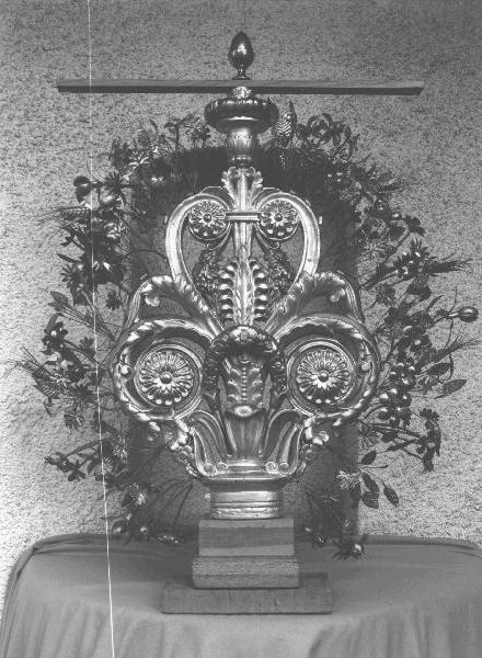 terminale - di croce, elemento d'insieme - PRODUZIONE GENOVESE (fine/inizio secc. XIX/ XX)