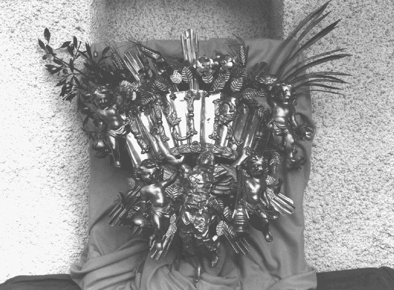 targa, elemento d'insieme - PRODUZIONE GENOVESE (primo quarto sec. XX)