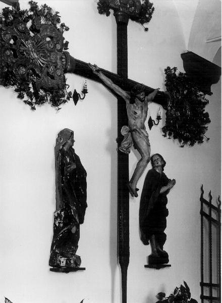 Cristo crocifisso (crocifisso, insieme) - PRODUZIONE GENOVESE (secc. XVIII/ XIX)