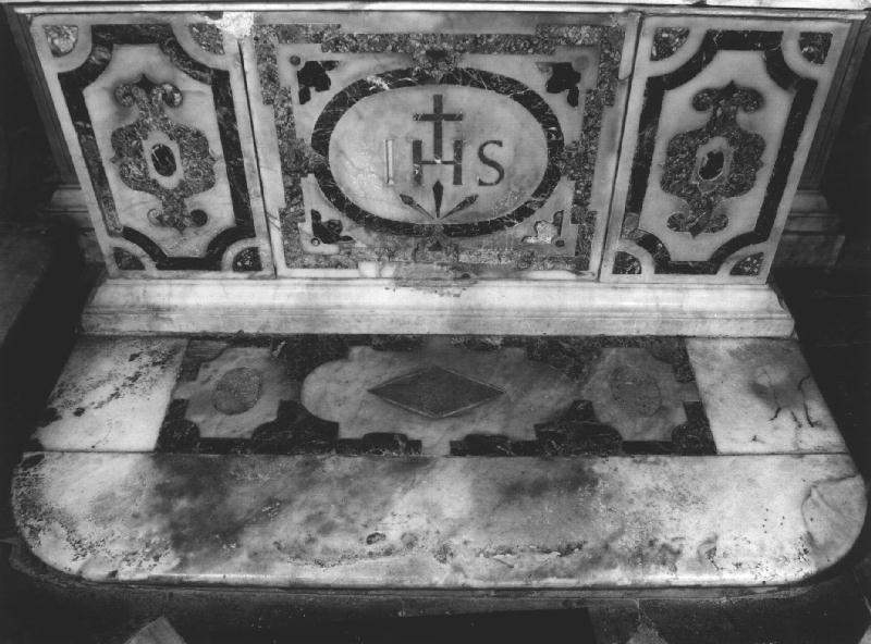 gradino d'altare, elemento d'insieme - bottega genovese (sec. XVII)