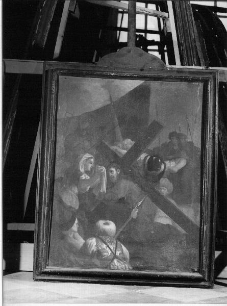 stazione VI: Gesù asciugato dalla Veronica (Via Crucis, elemento d'insieme) - ambito genovese (sec. XVII)